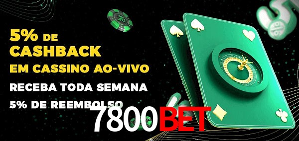 Promoções do cassino ao Vivo 7800Bet
